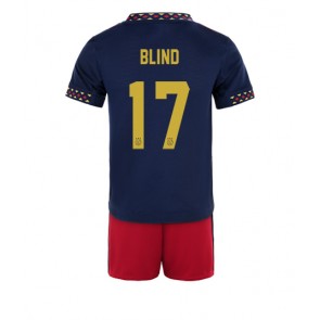 Ajax Daley Blind #17 Bortedraktsett Barn 2022-23 Kortermet (+ Korte bukser)